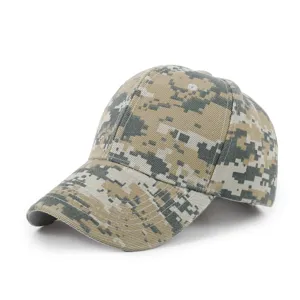Casquette de baseball camouflage tactique pour randonnée voyage et protection solaire.