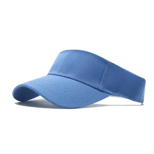 Casquette de sport bleue, tissu respirant, idéale pour la course en plein air et les sports d'été.