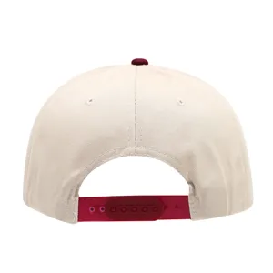 Detailed back view of a classic cotton baseball cap with adjustable snapback strap.