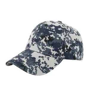 Casquette de baseball tactique camouflage numérique pour sport extérieur et protection solaire.