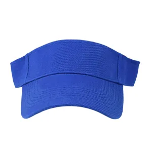 Chapeau de soleil bleu classique sans calotte pour le sport en plein air et voyage d'ete.