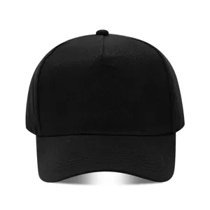 Gorra de béisbol negra lisa para hombres y mujeres, sombrero de sol clásico casual.