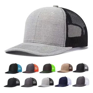 Unisex Mesh Baseball Cap Trucker Hat Adjustable Outdoor Sun Protection Casual Breathable Snapback Hat For Men Women