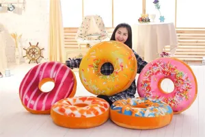 Giant donut plush pillow soft cushion cute food stuffed toy gift office nap pillow home decor