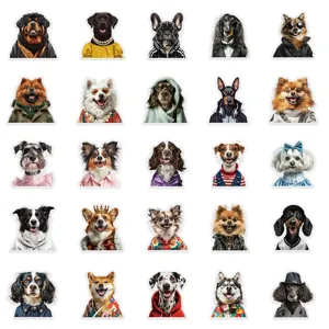Cute funny dog stickers waterproof decorative stickers for phone case laptop skateboard