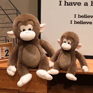 Simulation Kleiner Makak Affe Plüschtier Süße Gestopfte Tierpuppe Zoo Souvenir Kinder Begleiter Spielzeug Geschenk