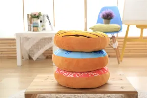 Soft creative simulation donut plush pillow cushion for office nap home decor birthday gift