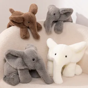 Cute Elephant Plush Toy Soft Stuffed Animal Doll Hugging Pillow Bedtime Companion Birthday Gift for Kids