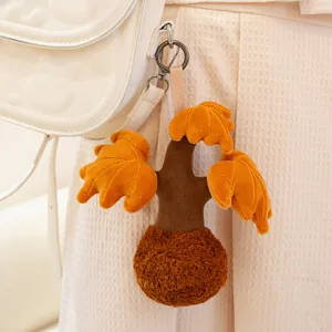 Simpatico portachiavi pendente albero dei soldi in peluche per zaino, ciondolo borsa imbottito.