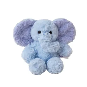 Mignon éléphant en peluche bleu animal en peluche doux jolie poupée de table décoration