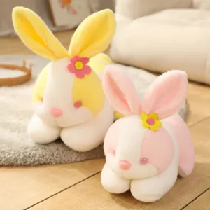 Cute soft plush bunny toy cute stuffed animal pillow doll for kids birthday gift home decor