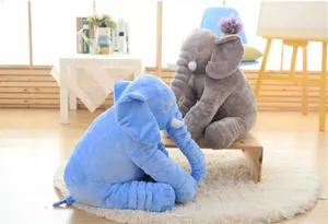 Cute elephant plush toy detail view, soft stuffed animal pillow for kids soothing and cozy home decor.