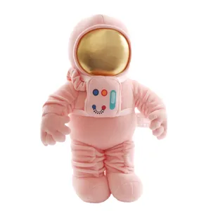 Pink astronaut plush toy stuffed doll cute space man pillow gift for kids children.