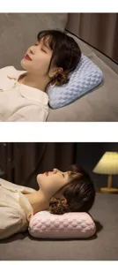 Ergonomic cooling nap pillow for office desk school nap portable small pillow detail view