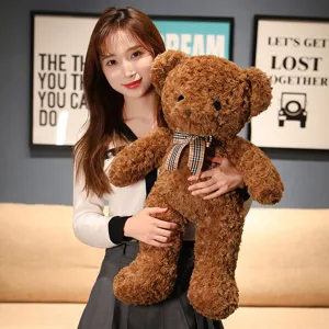 Mignon Nœud Papillon Ours Peluche Animal En Peluche Doux Teddy Ours Coussin Câlin Lit Enfants Poupée De Sommeil Cadeau Décoration