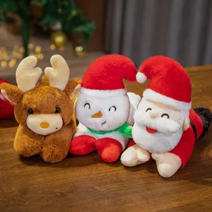 Süßer Weihnachten Klapparmband Plüschspielzeug mit Weihnachtsmann Schneemann Rentier