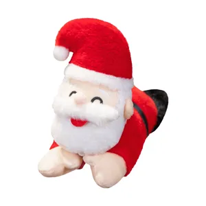 Süßer Weihnachtsmann Schnapparmband Plüschtier, weiches Weihnachtsarmband Geschenk für Kinder.