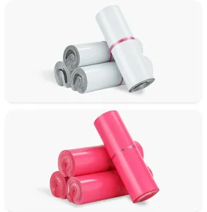 Thickened waterproof poly mailers pink mailing bags shipping packaging bags for clothing.