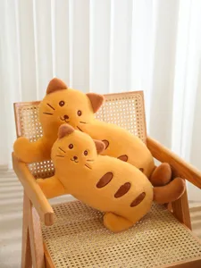 Adorable baguette cat plush pillow soft stuffed bread animal toy lovely gift for girls