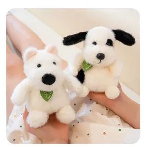 Cute puppy plush toy soft stuffed animal west highland dog mini doll gift for kids decoration