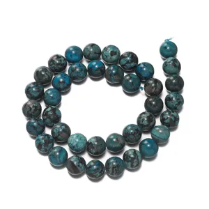Natural colorful peacock stone round beads for DIY handmade bracelet jewelry making details