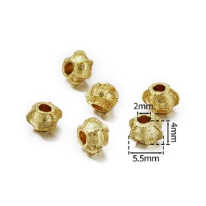 Zinklegierung goldene Abstandsperlen, hohle Kürbisperlen für DIY Schmuckherstellung Armband.