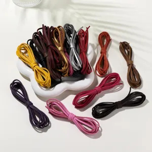 Cordones de ante sintético de 2.5mm coloridos para joyería DIY, pulseras y collares.