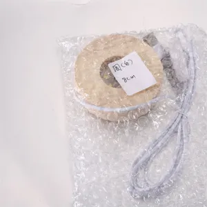 Base lumineuse en bois ronde 8cm avec cable USB pour veilleuse boule de cristal.