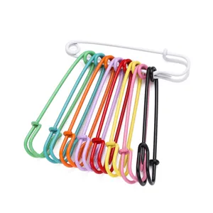 Colorful baked paint safety pins DIY brooch pendant buckle garment bag accessories