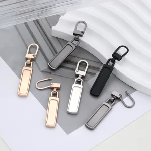 Detachable Metal Zipper Pull Replacement Set Tool-Free Repair Buckle For Backpack Jacket Suitcase Universal Zipper Head