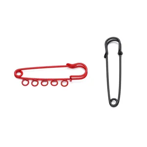 Metal colorful baking paint large safety pins DIY brooch pendant buckle garment accessories