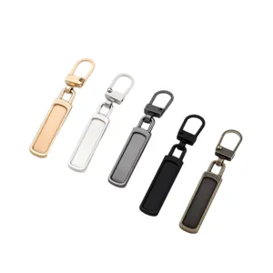 Metal detachable zipper puller replacement tool-free for backpack jacket coats 5 colors