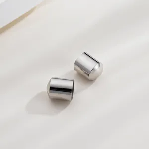 Μεταλλικά ακραία κορδονιού για DIY κοσμήματα, λεπτομέρεια υλικού σε ασημί τόνο.