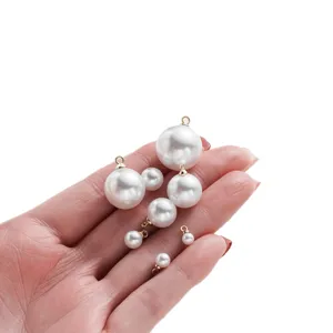Mehrere Größen ABS Perlen Anhänger mit Öse für DIY Schmuck OHRringe Halsketten Design.