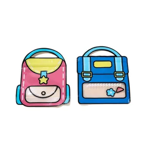 Dopamin Cartoon Stil Kunststoff Druckverschluss Geschenktüten, Rucksack Handtasche.