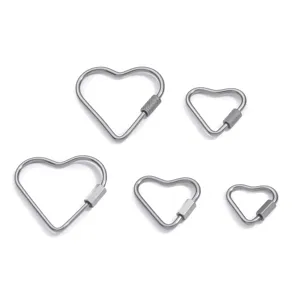Chiusura a vite a cuore in acciaio inossidabile connettore gioielli DIY per collana