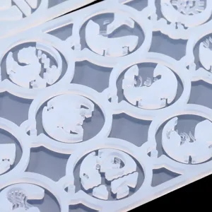 Καλούπι σιλικόνης για τα 12 ζώδια ρητίνη DIY κρεμαστό κόσμημα αξεσουάρ κατασκευής.