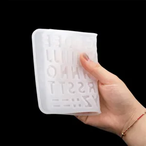 Stampo in silicone lettere e numeri per cottura DIY, cioccolato e decorazione torte.