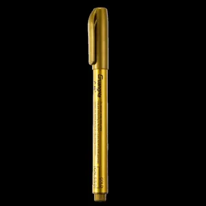 Gold metallic marker pen, water-based low odour paint pen for art craft, DIY and writing.