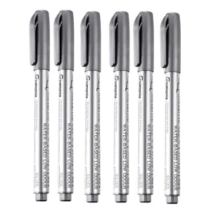 Silver metallic marker pens water-based craft pens set for painting rock ceramic art crafting