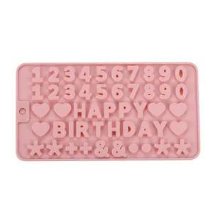 Stampo in silicone numeri lettere per decorazione torte e cioccolato fai da te.