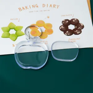 Clear acrylic blank keychain photo frame DIY transparent key ring gift accessories