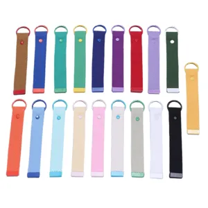 Colorful woven keychain strap student schoolbag anti-lost portable diy minimalist pendant