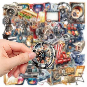 50stuks filmprojector PET transparante waterdichte stickers voor telefoonhoesjes en DIY.