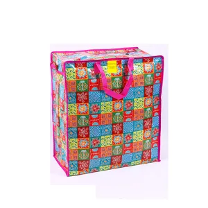 Bolsa de almacenamiento impermeable grande, bolsa de mudanza resistente con cremallera para el hogar