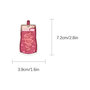 Funny zombie food juice pouch cartoon sticker waterproof vinyl decal for luggage skateboard decor