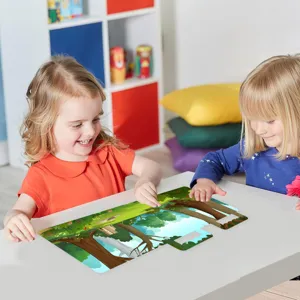 Kids forest theme quiet book sticker set educational toy portable hand-held design for toddlers