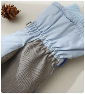 Gants de ski d'hiver imperméables avec paume antidérapante et doublure polaire chaude.