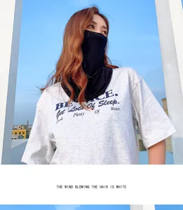 Ice silk sunscreen face mask breathable UV protection full face cover neck gaiter summer outdoor.