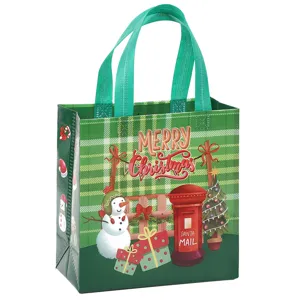 Χριστουγεννιάτικη τσάντα δώρου μη υφασμένη αδιάβροχη φορητή χαριτωμένη συσκευασία
